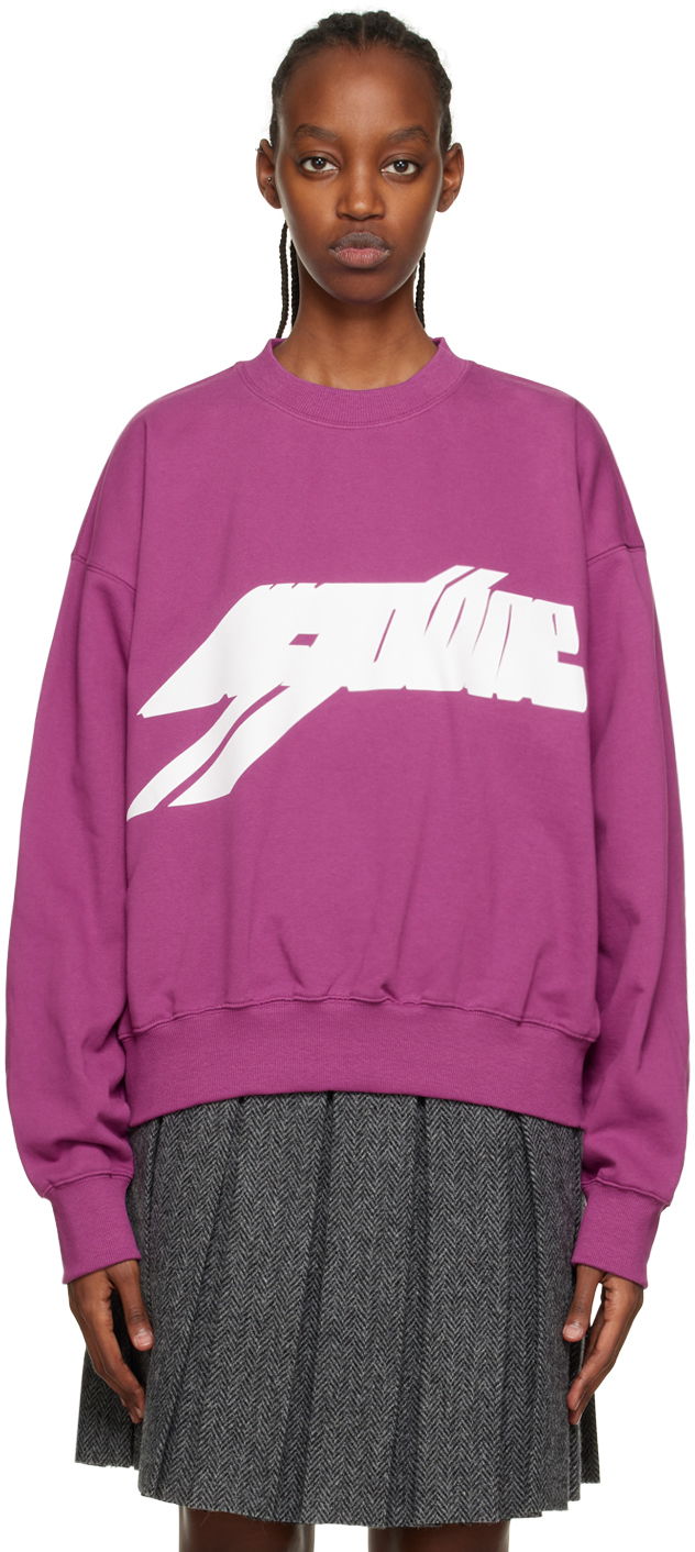 Суитчър We11done Graphic Sweatshirt Лилаво | WD-TS3-22-820-U-PP, 0