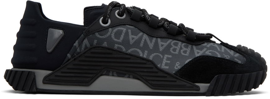 Кецове и обувки Dolce & Gabbana Black NS1 Sneakers Черно | CS1810 AM998, 0