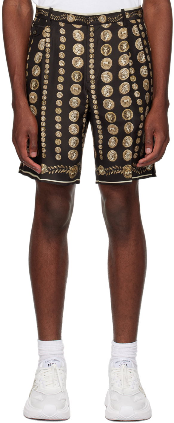 Къси панталони Dolce & Gabbana Brown Coin Shorts Кафяво | GW0MATHI1LR, 0
