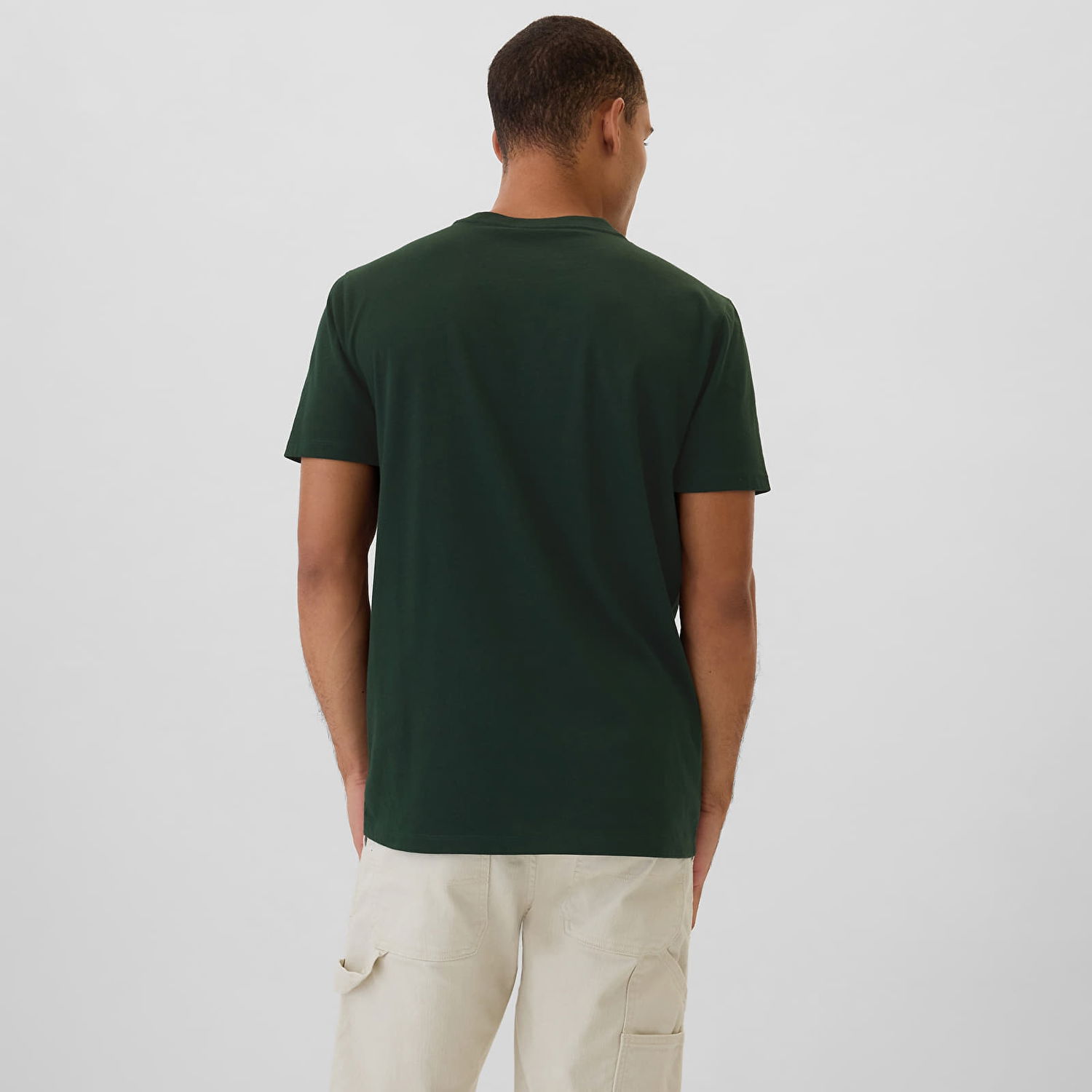 Тениска GAP T-shirt Logo New Arch Tee Essex Green XS Черно | 570044-29, 1
