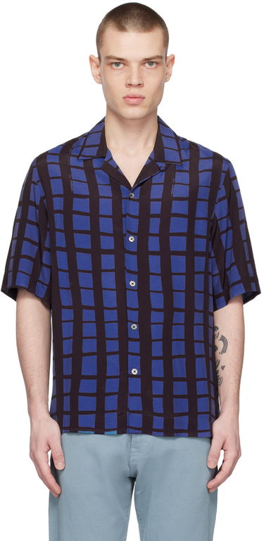 Риза Paul Smith Paul Smith Check Short Sleeve Shirt Синьо | M1R-905U-K01897-47, 0