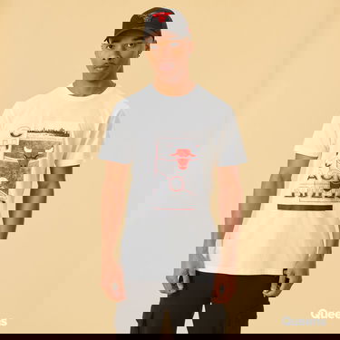 Тениска New Era NBA Court Photo Tee Chicago Bulls Бяло | 12893100, 0