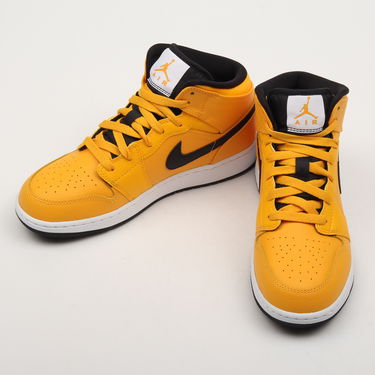 Кецове и обувки Jordan Air Jordan 1 Mid ''University Gold'' GS Жълто | 554725-700, 2