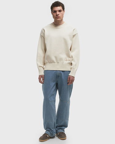 Пуловер AMI AMI Crewneck Sweater Бяло | HKS163.KN0063-136, 2