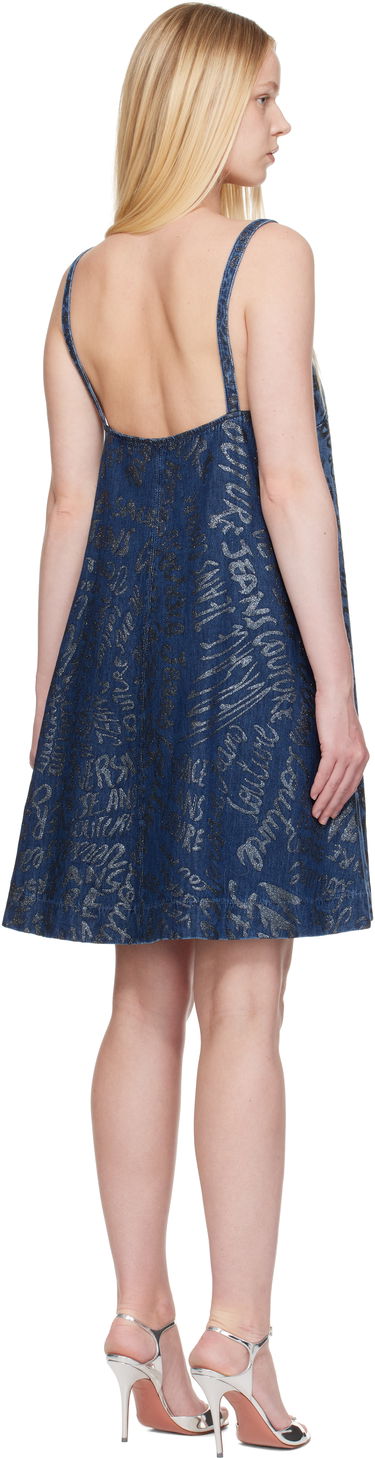 Pокля Versace Versace Jeans Couture Glitter Finish Denim Mini Dress Синьо | E78HAO95G_EDS025LF1, 2