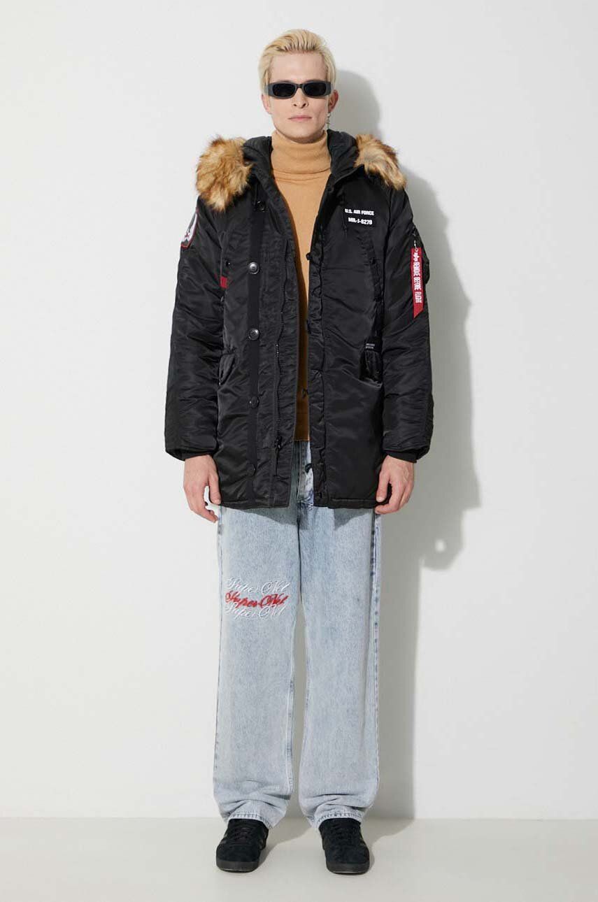 Парка Alpha Industries N3B Airborne Parka Черно | 188141.03, 1
