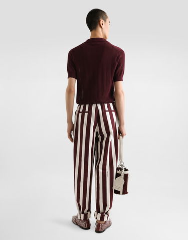 Панталони Dolce & Gabbana Dolce & Gabbana Striped Cotton Jacquard Cropped Pants Многоцветен | GP10DTFS6OHHA9WR, 2