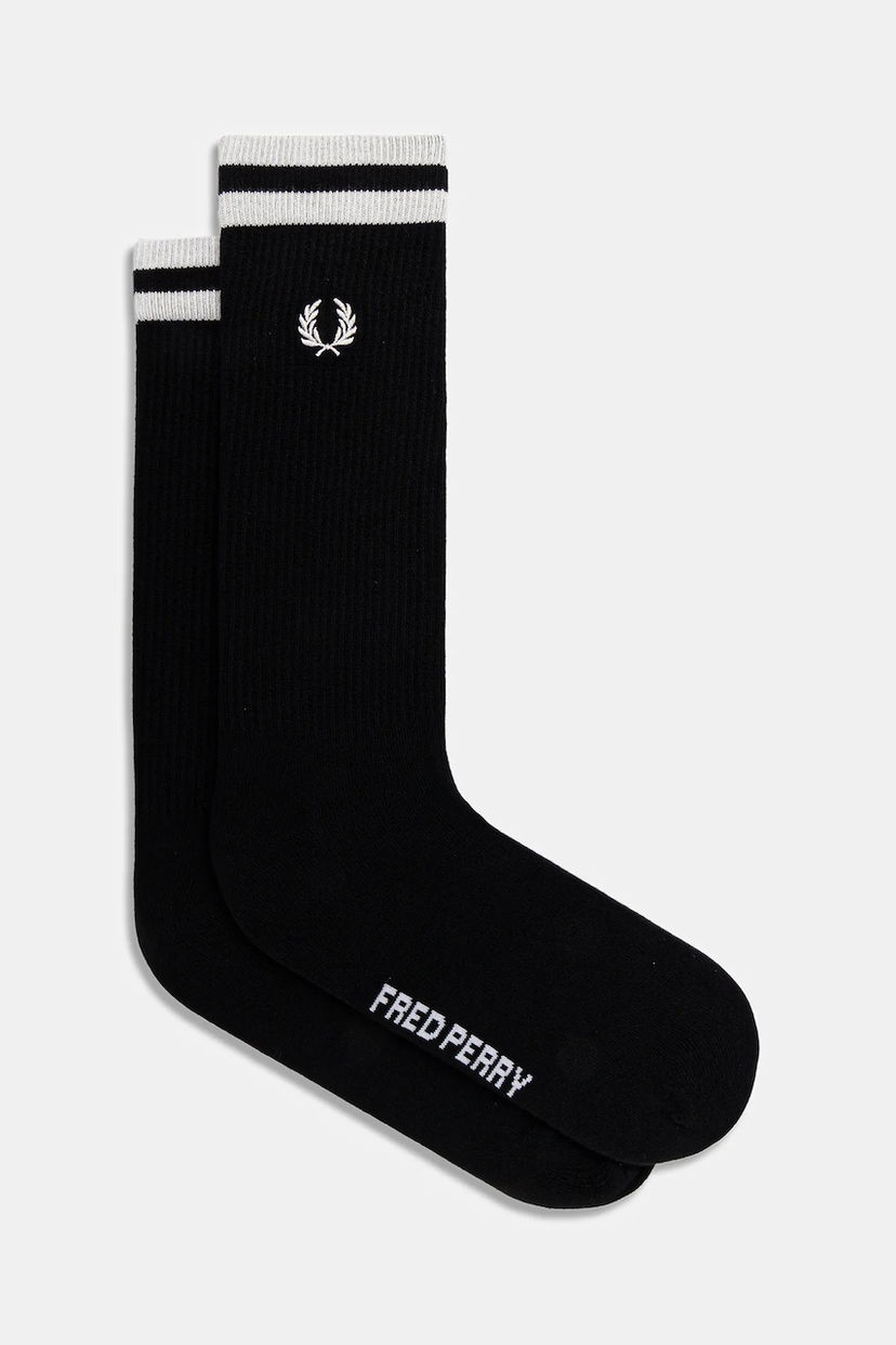 Чорапи Fred Perry Fred Perry Textured Crew Socks Черно | C1150
