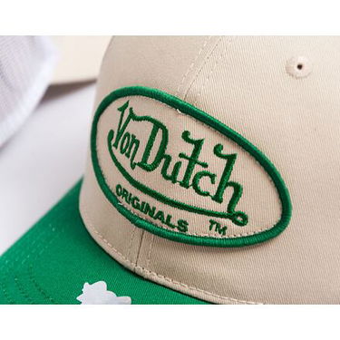 Шапка с козирка Von Dutch DB Denver - Cotton Twill Dadcap Зелено | VD7030577, 3