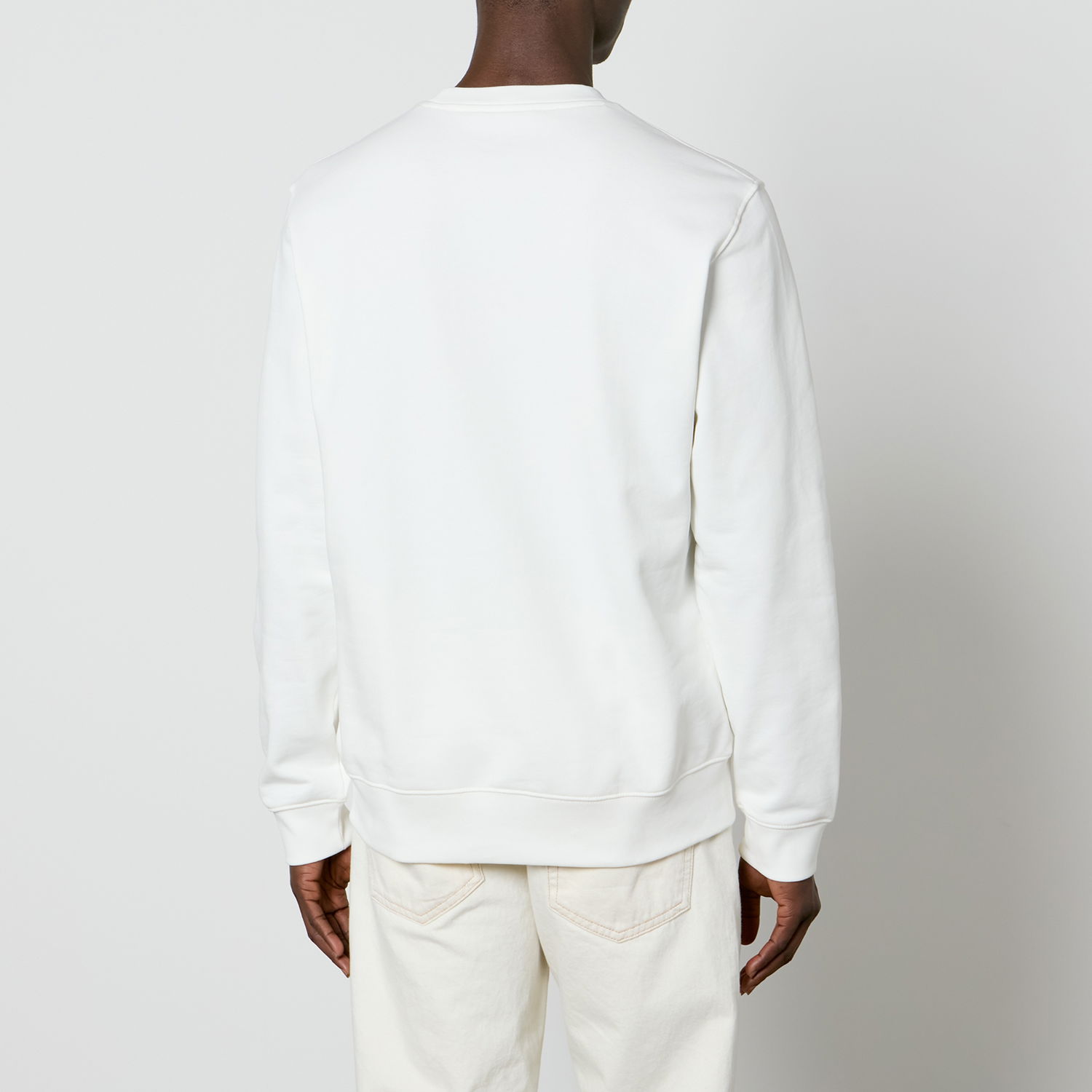 Суитчър Lacoste Vintage Ad Loopback Cotton-Jersey Бяло | SH7421-70V, 1