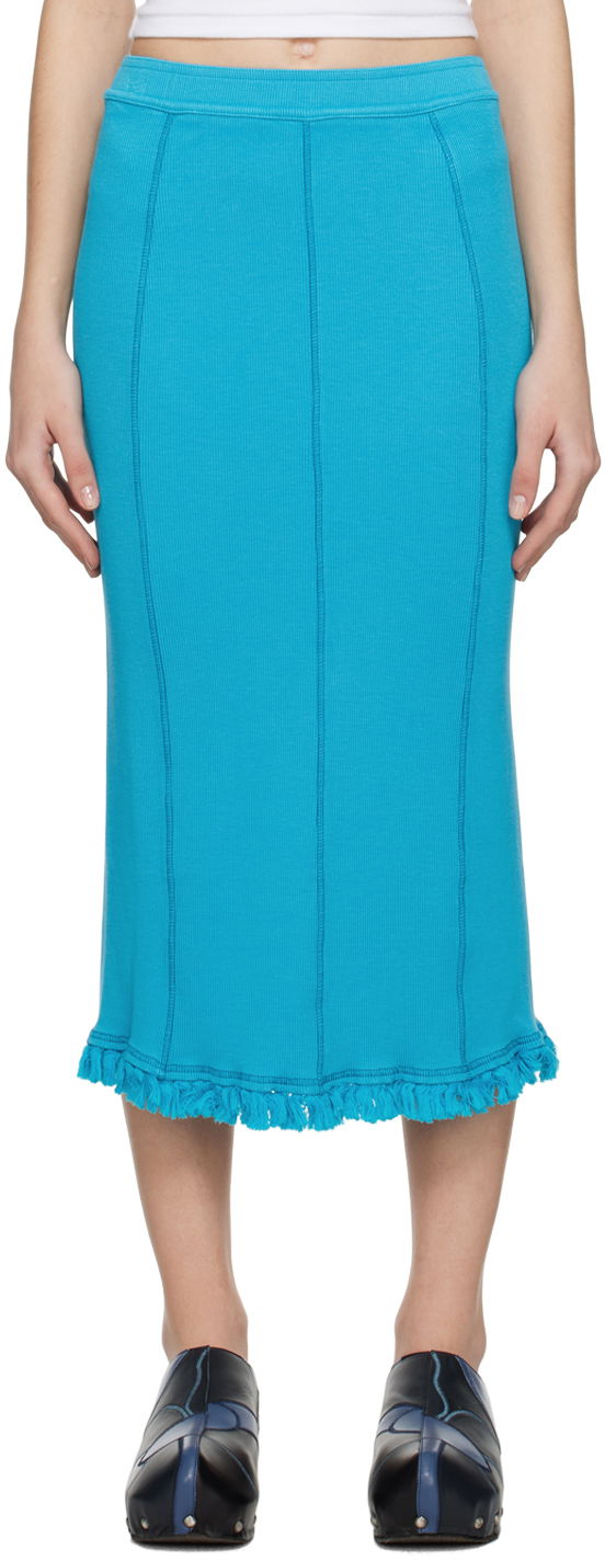Пола Acne Studios Tassel Maxi Skirt Синьо | AF0322-, 0