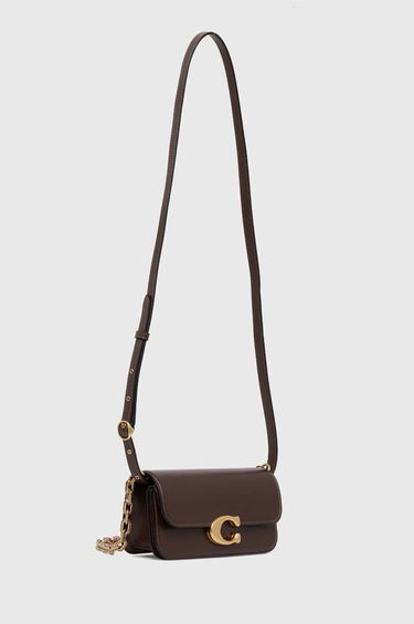 Чанта през рамо Coach Leather Shoulder Bag Черно | CP120, 1