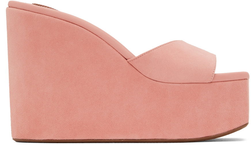 Облекло Alaïa ALAÏA Platform Wedge Mules Розово | AA3M051C0C05, 0