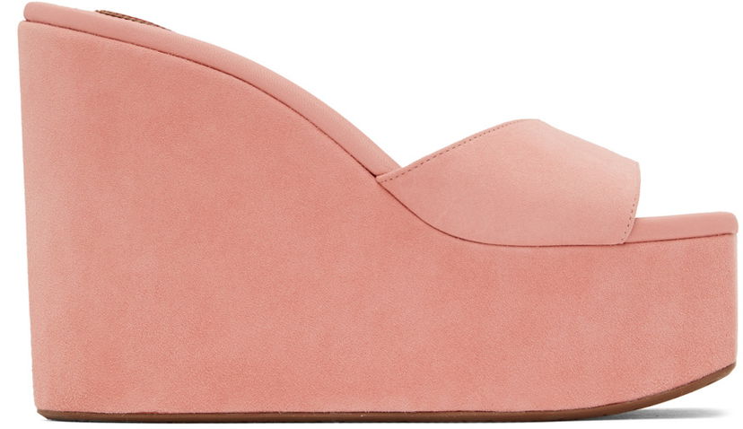 Облекло Alaïa ALAÏA Platform Wedge Mules Розово | AA3M051C0C05
