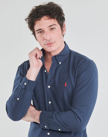 Риза Polo by Ralph Lauren Long Sleeve Shirt Тъмно синьо | 710723610003-NOOS, 4