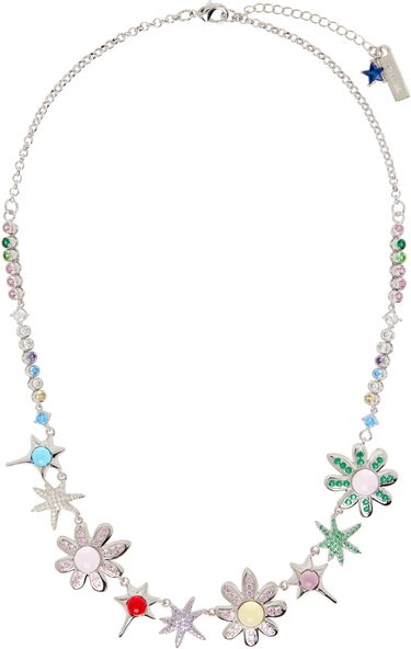 Колие Collina Strada Meadow Multi-Color Gemstone Floral and Star Charm Necklace Многоцветен | XX1091, 0