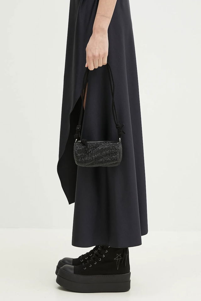 Fiorucci Suede Rhinestone Micro Mella Bag