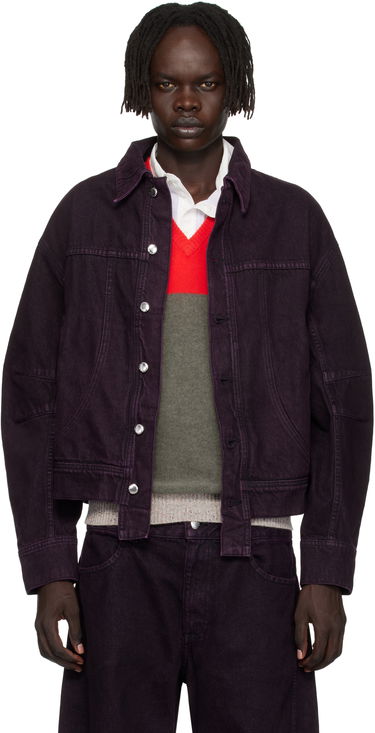 Яке Eckhaus Latta Eckhaus Latta 'El Jacket Redux' Denim Jacket Лилаво | 1224-EL-PF25-A, 0