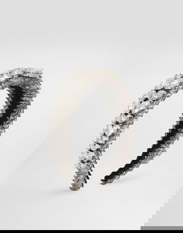 Аксесоари Dolce & Gabbana Floral Jacquard Embroidered Headband with Crystal Embellishment Металик | FY367ZGDDDMS8400, 0