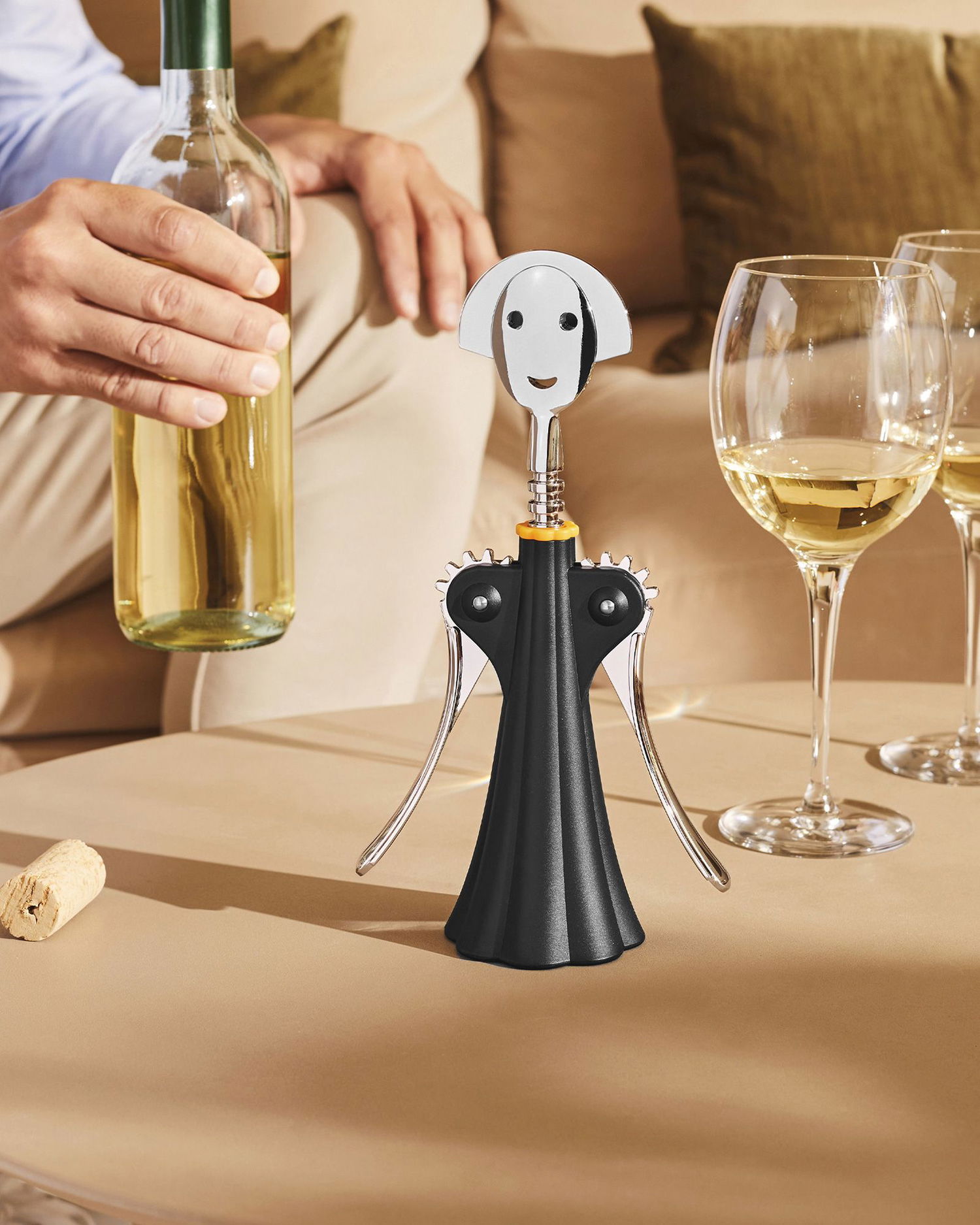 Домашен декор Alessi Corkscrew Anna G. Черно | AAM01.B, 1