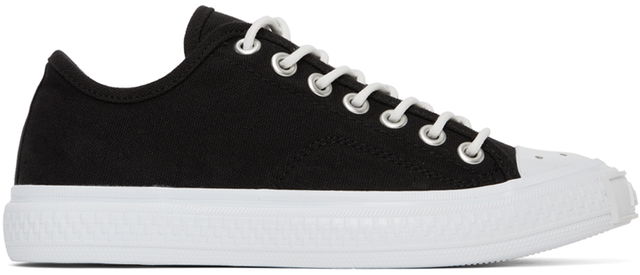 Black Canvas Low Sneakers