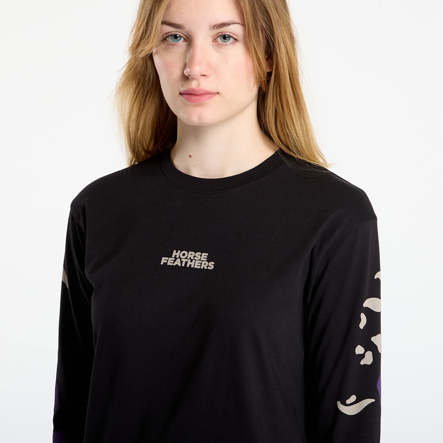 Тениска Horsefeathers Long Sleeve T-Shirt Reiko Top Черно | SW958B, 1