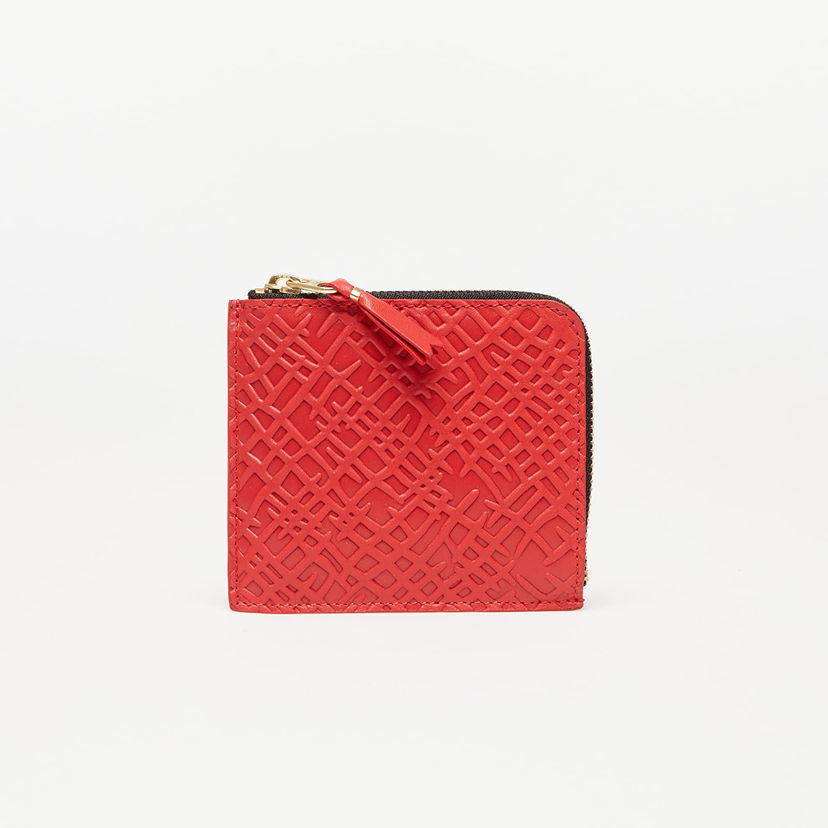 Портфейл Comme des Garçons Embossed Roots Wallet Red Червено | SA3100ER red