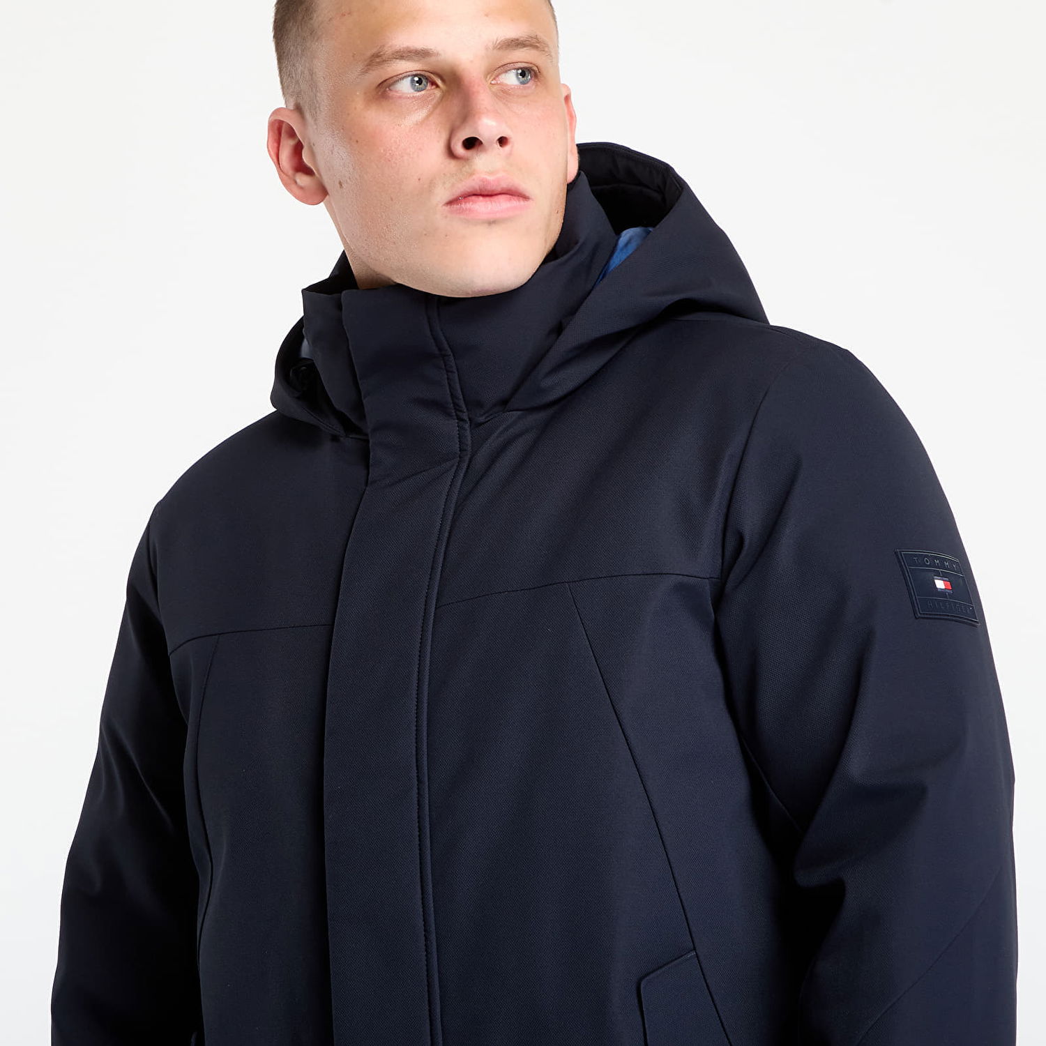 Яке Tommy Hilfiger Jacket Tech Hooded Padded Parka Desert Sky Тъмно синьо | MW0MW41362-DW5, 1