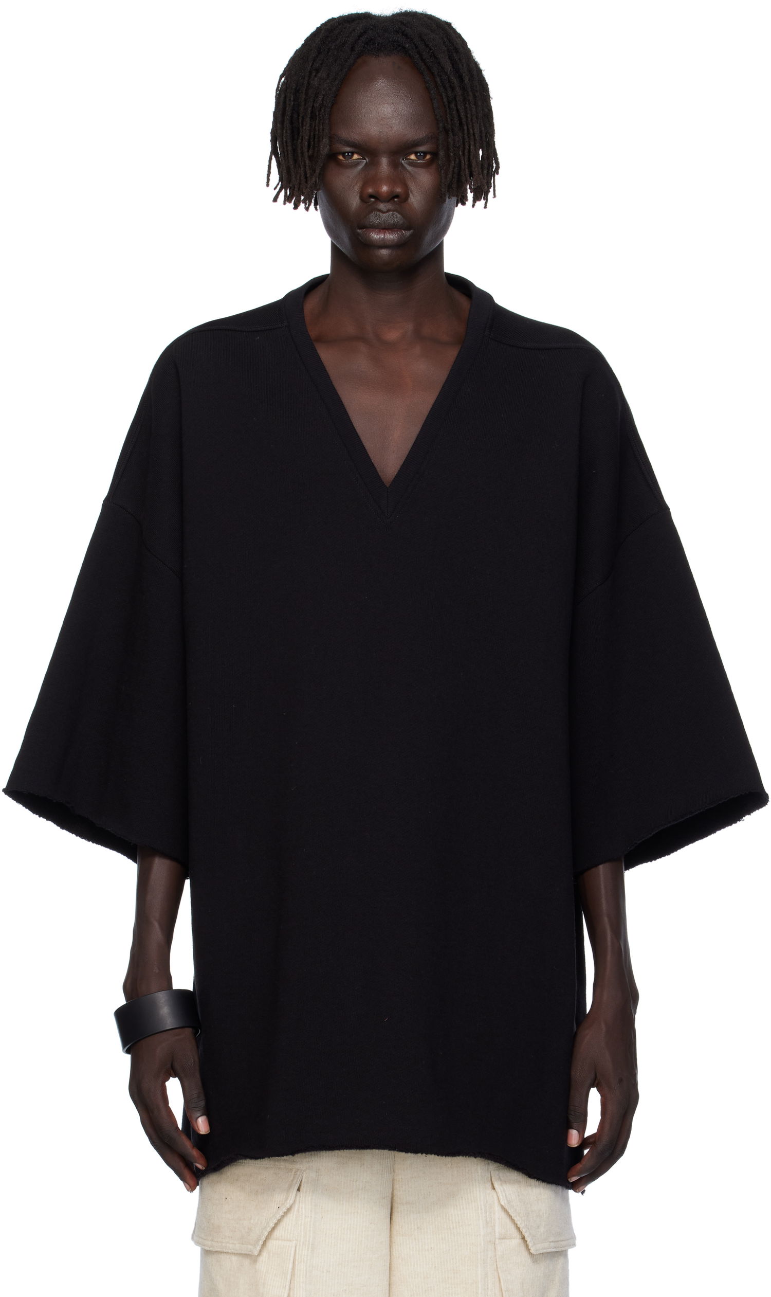Тениска Rick Owens Rick Owens Concordians V Tommy T-Shirt Черно | RU02E1279 JTC, 0