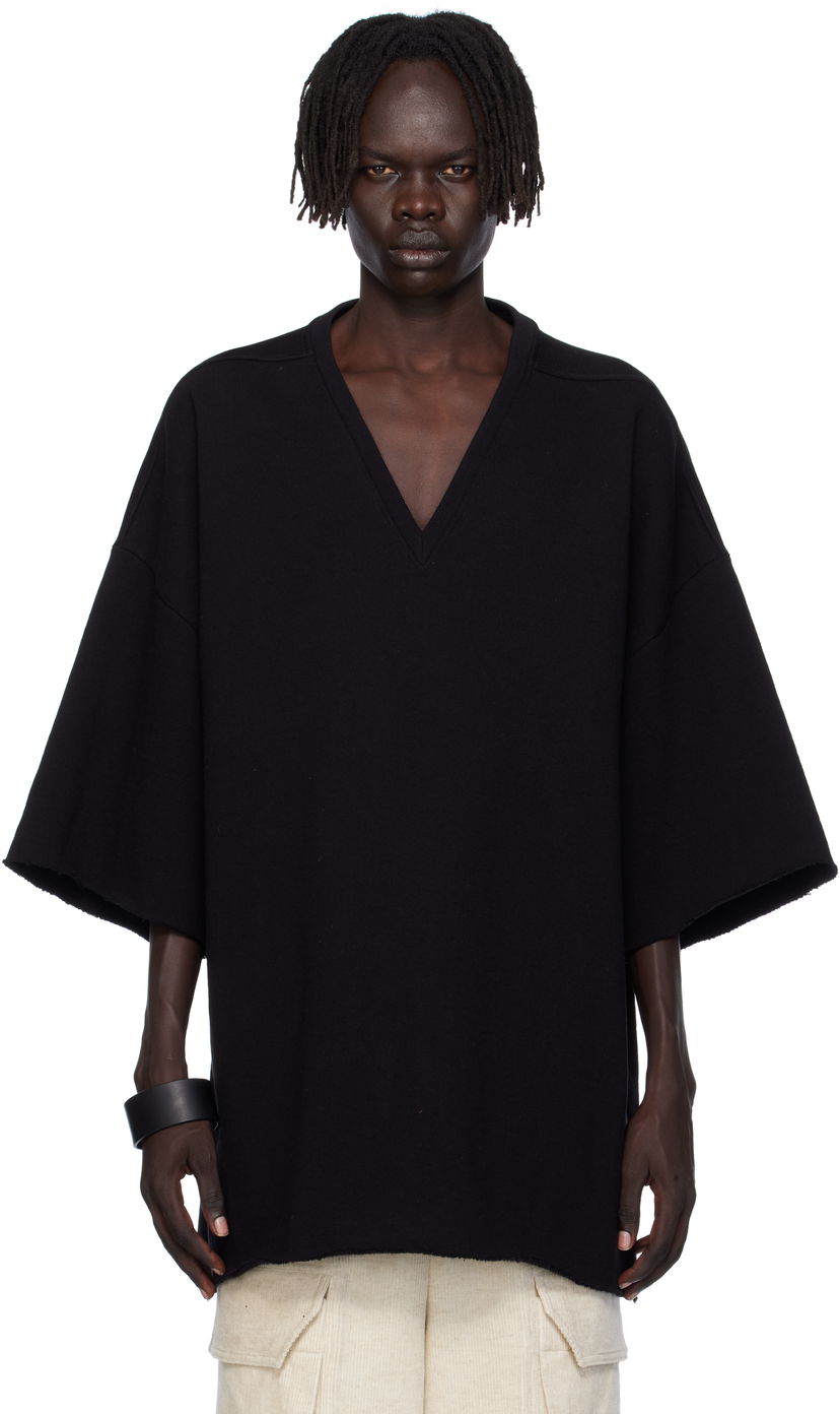 Тениска Rick Owens Rick Owens Concordians V Tommy T-Shirt Черно | RU02E1279 JTC