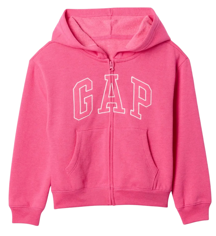 Суитчър GAP Full-Zip Logo Hoodie Розово | 590786-01
