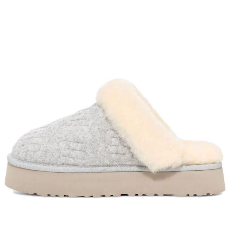 Кецове и обувки UGG Disquette Felted Slippers Сиво | 1143986-GREY, 0