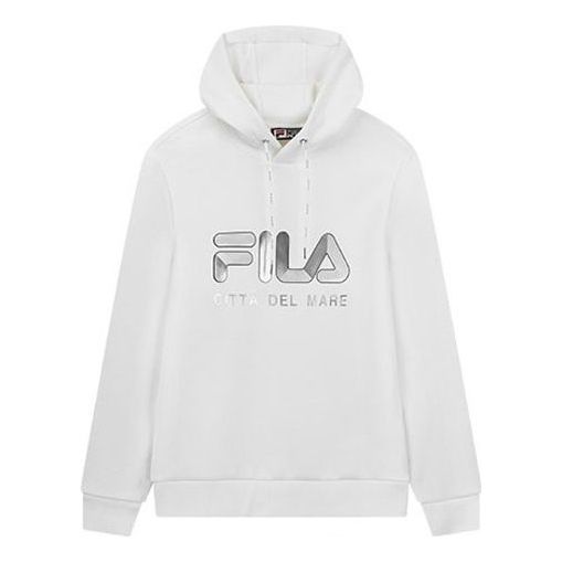 Суитчър FILA Logo Athleisure Pullover Hoodie Бяло | F11M018219F-WT