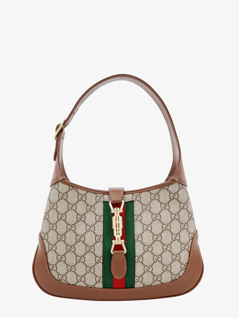 Чанта през рамо Gucci Jackie 1961 Shoulder Bag Кафяво | 636706HUHHG8565