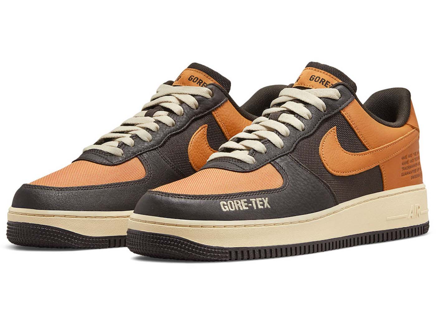 Кецове и обувки Nike Air Force 1 Low Gore-Tex Brown Orange Оранжево
 | DO2760-220, 0