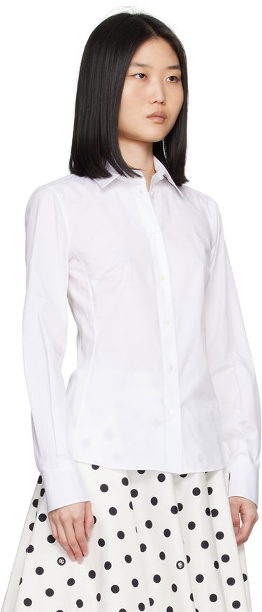 Риза Dolce & Gabbana White Spread Collar Shirt Бяло | F5G19T FUEEE, 3