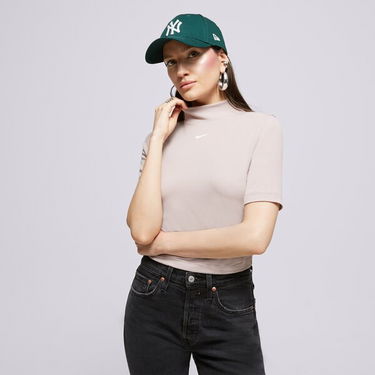 Тениска Nike W Nsw Essntl Rib Mock Ss Top Бежово | DV7958-272, 0