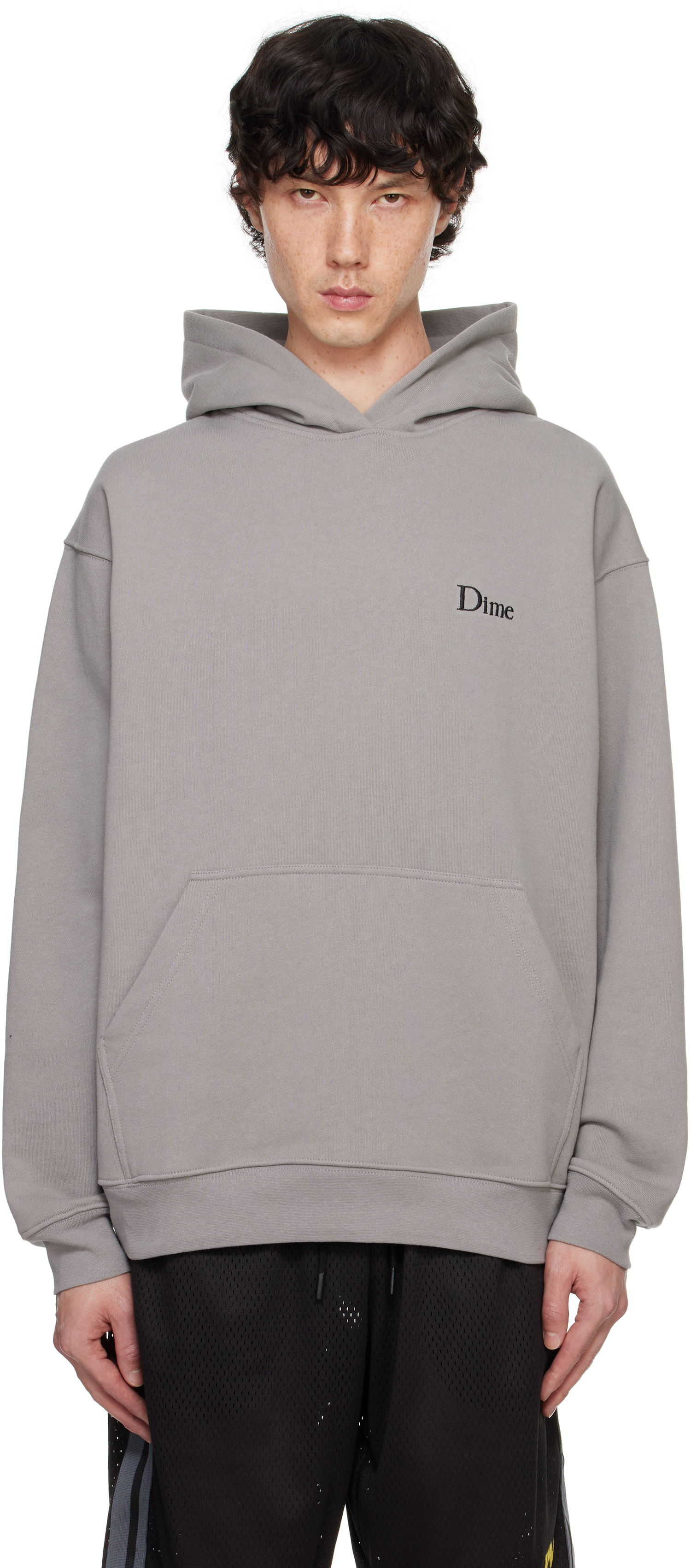 Суитчър Dime Gray Classic Small Logo Hoodie Сиво | DIMEFA2412CHA, 0
