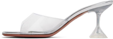 Грижа за обувките Amina Muaddi Amina Muaddi Lupita Glass Slipper 70 Heeled Sandals Металик | LUPITA GLASS SLIPPER 70 PVC, 2