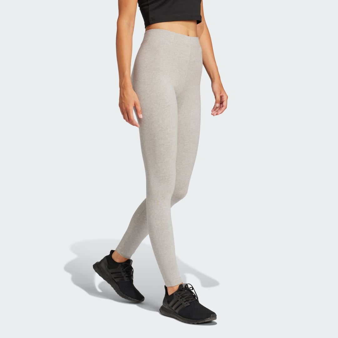 Клинове adidas Performance Essentials Linear Cotton Leggings Сиво | JD3151, 1