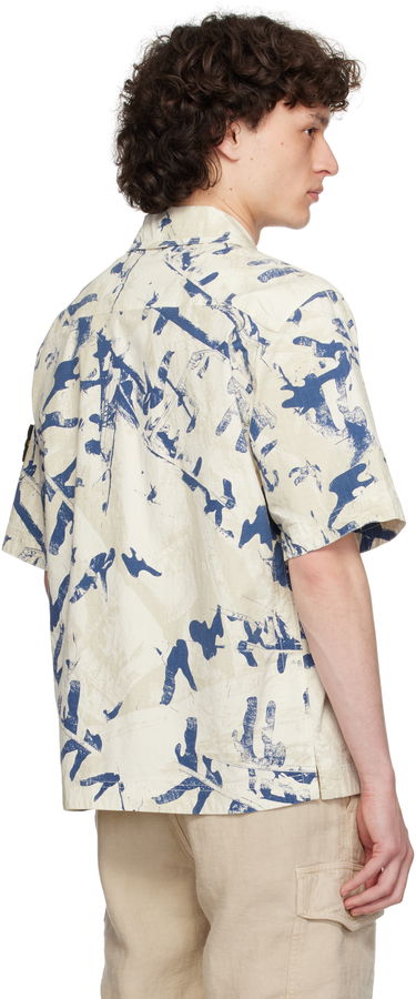Риза Stone Island Stone Island Scan Camo Stretch Ripstop Shirt Бежово | K1S15 1100012 S00E1, 2