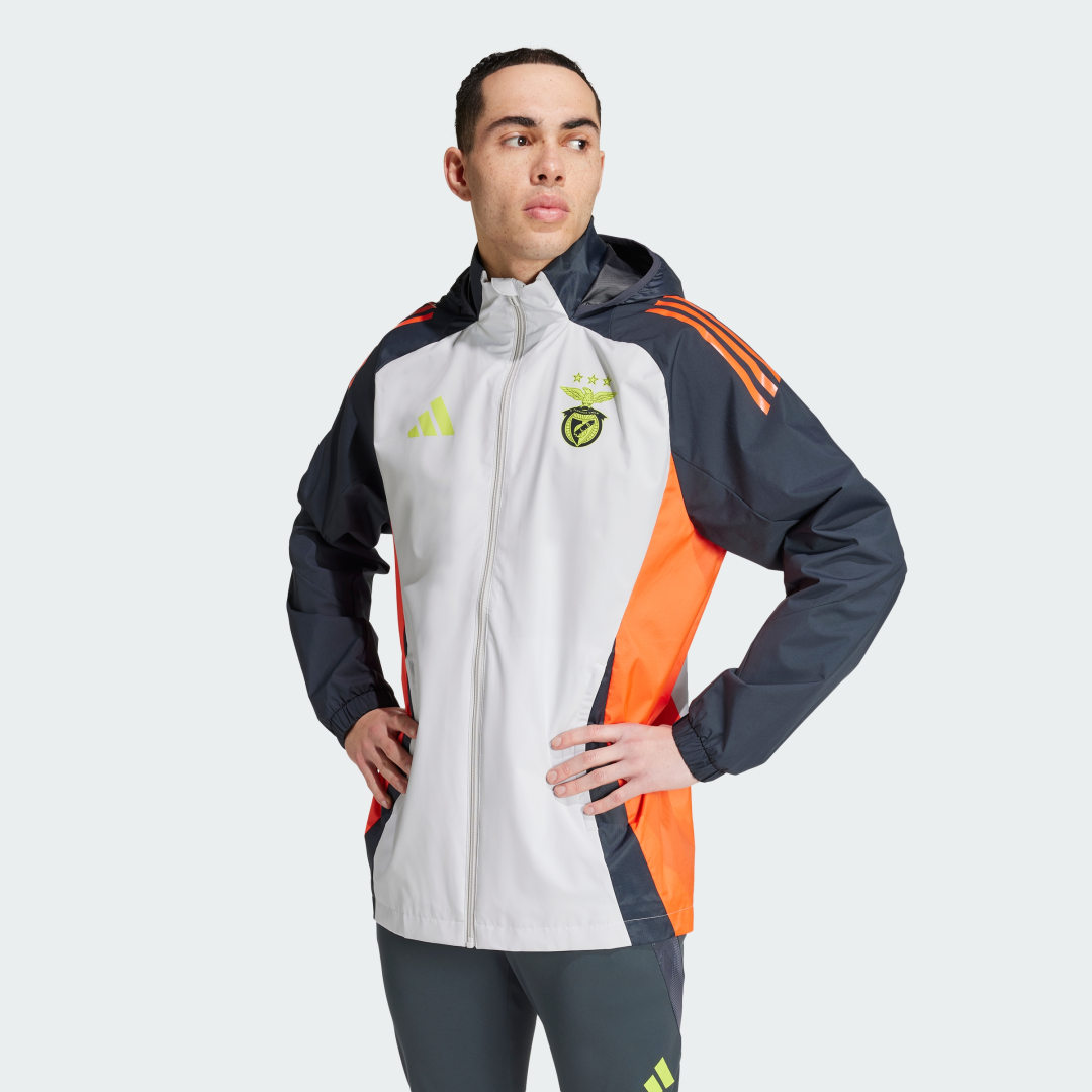 Яке adidas Performance Benfica Tiro All-Weather Jacket Бяло | IT3516, 0