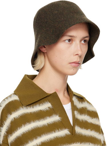 Шапка A.P.C. Felted Cloche Bucket Hat Зелено | WOASQ-M24111, 1