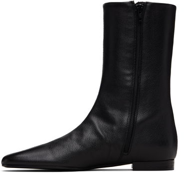 Кецове и обувки TOTEME TOTEME Grained Leather Ankle Boots Черно | 254-WAS0264-LE0162, 2