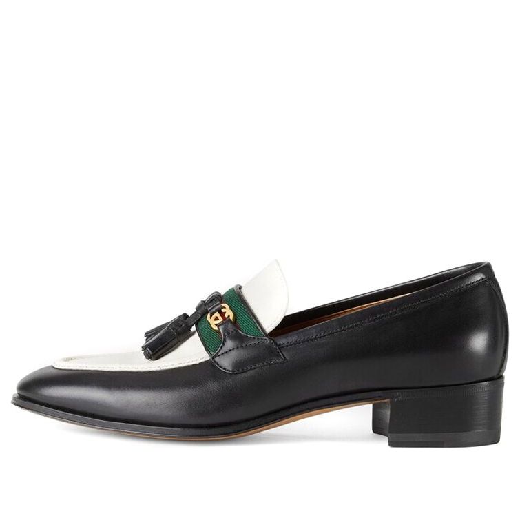 Кецове и обувки Gucci Gucci Web and Interlocking G Loafers Черно | 674662-1W6B0-1170, 0
