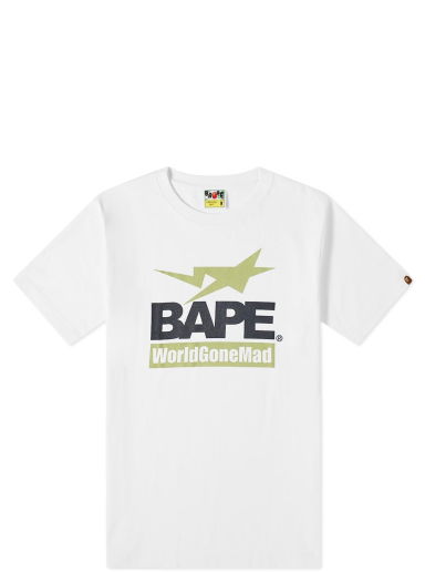 Тениска BAPE Archive World Gone Mad Tee Бяло | 001TEI701007F-WHT