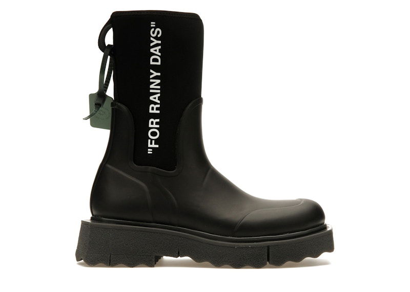 Кецове и обувки Off-White For Rainy Days Rain Boot Black W Черно | OWIE016F22MAT0011001, 0