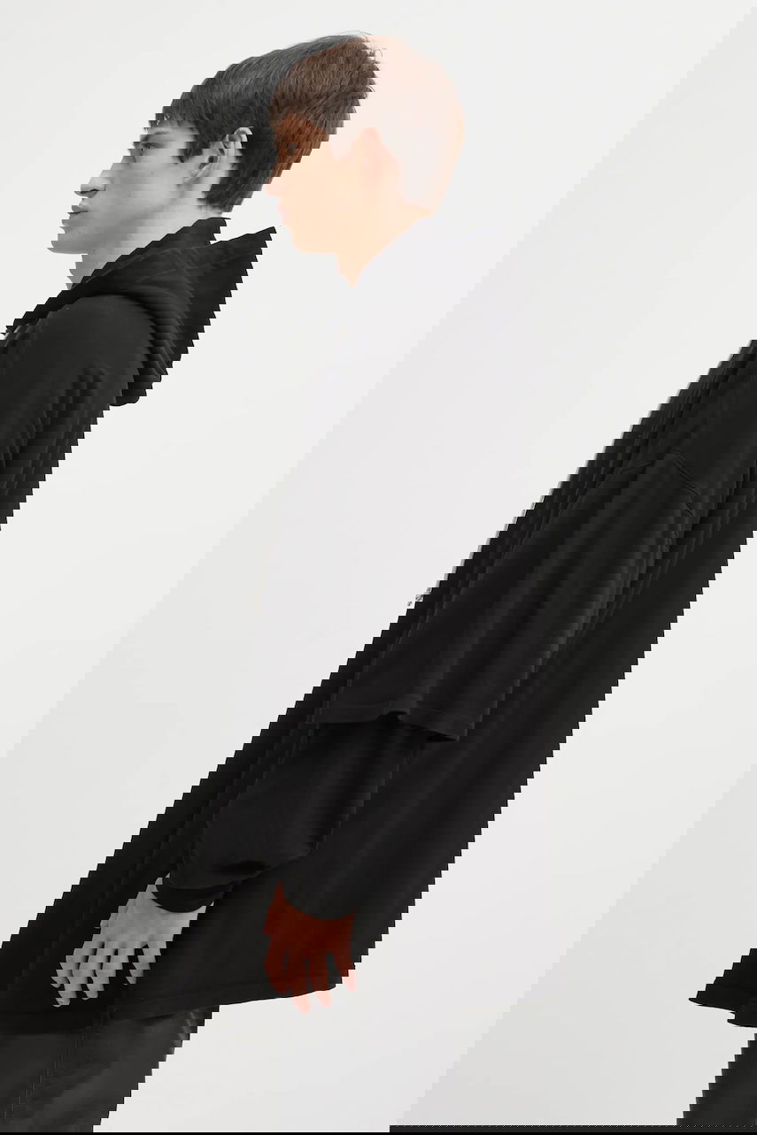 Суитчър Rick Owens Rick Owens DRKSHDW Tommy Hustler Oversized Layered Sleeve Hoodie Черно | DU02E7271.JDB, 1