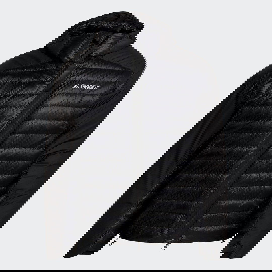 Пухо яке adidas Performance Terrex MYSHELTER Down Hooded Jacket Черно | GI7295, 0