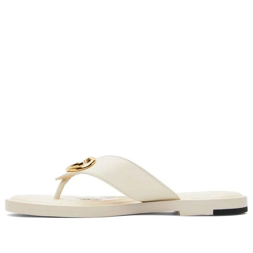 Кецове и обувки Gucci Interlocking G Thong Sandal Бяло | 695207-A3N00-9022, 0